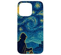 Sherlock Holmes Starry Night British Detective Artwork Case for iPhone 15 Pro Max