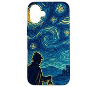 Sherlock Holmes Starry Night British Detective Artwork Case for iPhone 16 Plus