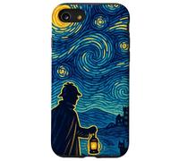 Sherlock Holmes Starry Night British Detective Artwork Case for iPhone SE (2020) / 7/8