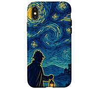 Sherlock Holmes Starry Night British Detective Artwork Case for iPhone X/XS