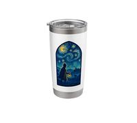 Sherlock Holmes Starry Night British Detective Artwork Stainless Steel Insulated Tumbler