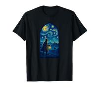 Sherlock Holmes Starry Night British Detective Artwork T-Shirt