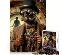 Sherlock Holmes Steampunk 1000 Piece Jigsaw Puzzles for Adults Teenagers Memory Upgrade Light Relax Sharp Cut Lovely Gift 50x75cm