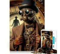 Sherlock Holmes Steampunk Jigsaw Puzzle for Teenagers 1000 Pieces Brain Skill Home Activity Exact Edge Festive Gift 38x26cm