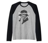 Sherlock Holmes T-Shirt British Detective 221B Baker Street Raglan Baseball Tee