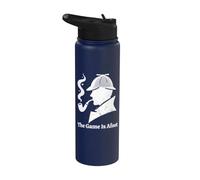 Sherlock Holmes - The Game is Afoot Classic Detective Quote Stainless Steel Insulated Water Bottle
