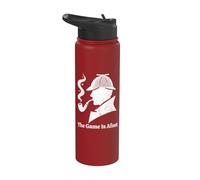 Sherlock Holmes - The Game is Afoot Classic Detective Quote Stainless Steel Insulated Water Bottle