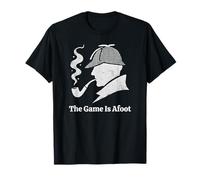 Sherlock Holmes - The Game Is Afoot Classic Detective Quote T-Shirt