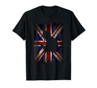 Sherlock Holmes UK Union Jack Distressed Flag Detective T-Shirt