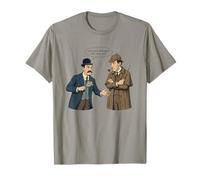 Sherlock vs Poirot Funny Detective Parody T-Shirt