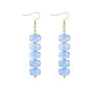 SHERLOVE Chunky Statement Beaded Earrings for Women Trendy Large Resin Beaded Gold Dangle Earrings Boho Summer Beach Vacation Jewelry Gifts, L, Resin, No Gemstone