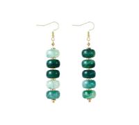 SHERLOVE Chunky Statement Beaded Earrings for Women Trendy Large Resin Beaded Gold Dangle Earrings Boho Summer Beach Vacation Jewelry Gifts, L, Resin, No Gemstone