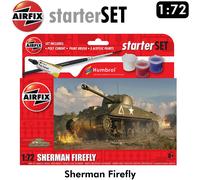 Sherman Firefly Tank WWII 1:72 Model kit Starter Set AIRFIX A55003