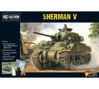 Warlord Games British Army Sherman V - 1:56 / 28mm Plastic Scale Model Tank for Bolt Action Highly Detailed World War 2 Miniatures
