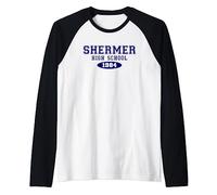 Shermer High School Raglan Baseball Tee