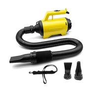 shernbao High Velocity Car & Motorcycle Dryer Blower for Auto Detailing and Cleaning Dusting 240 V / 1200 W-3.2 HP, Yellow