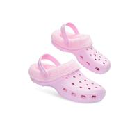 CityComfort Clogs Women Teens Winter Classic Fleece Lined House Shoes - Warm Garden Shoes Slip On with Strap (Baby Pink, 3 UK)