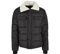 Urban Classics Jacke Sherpa Collar Padded Shirt Jacket Black