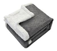 Sherpa Fleece Blanket for Sofa Super Soft Throw Bed Blanket Double Size Cozy Warm Blankets for Couch, Armchair, 150x200cm, Dark Grey