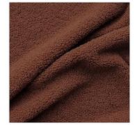 Sherpa Fleece Fabric Soft Curly Woolly Pile Fleece High-Density Material Home Decor Upholstery Plush Sheepskin Fabric Material for DIY Projects Sewing and Splicing, 50 * 160cm (Color : Reddish Brown)