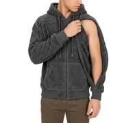 Sherpa Fleece Zip-Up Hoodie with Full-Arm Access | Dialysis, Chemo & IV Infusion Sweatshirt | Unisex Relaxed Fit