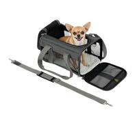 Sherpa Genuine Deluxe Pet Carrier - Airline Approved and Guaranteed on Board - Charcoal Grey, Small
