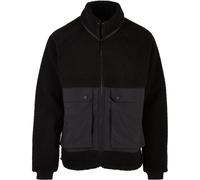 Urban Classics Short Raglan Sherpa Jacket Black 5XL Men