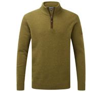 Sherpa - Kantega Quarter Zip Sweat - Merino jumper size L, olive
