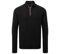 Sherpa - Kantega Quarter Zip Sweat - Merino jumper size XL, black