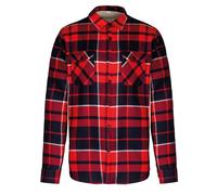 Sherpa Lined Checked Shirt Jacket Kariban Red XXXL
