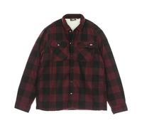 Sherpa Lined Padded Shirt Maroon, male, Dickies, Casual Shirts, Brown, L, Shirts L