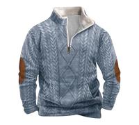 Sherpa Quarter Zip Sweatshirt Men Half Zip Pullover Thermal Fleece Collar Long Sleeve Mock Turtleneck Polo Shirts 2025 Grey