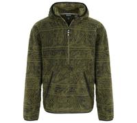 Sherpa - Uddesya Eco 1/4 Zip Hoodie - Fleece jumper size L, olive