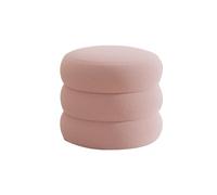 Sherpa Vanity Chair Solid Wood Dressing Table Stool Ottoman Seat - Stylish & Comfortable Accent Furniture for Living Room
