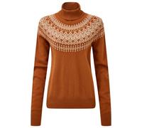 Sherpa - Women's Camkilo Roll Neck Sweater - Jumper size XS, brown