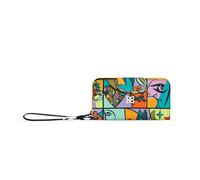 Sherpani Tulum, Nylon Large Zip Around Wallet, Wristlet, Purse with Card Holder Organizer for Women, Cloud9, One Size, Wallet