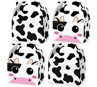 Sherr 12 Pack Cow Party Treat Boxes Cow Party Goodie Candy Treat Boxes Reusable Birthday Favor Decorations for Farm Animals Supplies Decoration