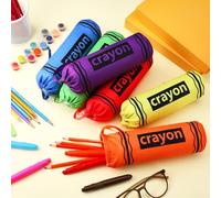 Sherr 6 Pcs Cute Pencil Cases Teacher Christmas Appreciation Gift Aesthetic Crayon Case Sublimation Pencil Pouch Clutch Purse Bag Box for Stationery Organizer Supplies