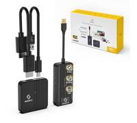 SHERRIVA Wireless Type-C Transmitter and HDMI Receiver 1080P@60Hz, Plug & Play Portable, Streaming Video and Audio from Laptop, PC, Smartphone to TV, Projector 100ft