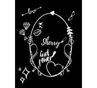 Sherry: Vintage Style Personalised Sherry Large Notebook/Diary/Journal For Women & Girls (110 Pages, in Lines, 8.5x11) (Names)