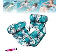 Sherum Aqualounge, Graddi Aqualounge, Inflatable Pool Lounge Chairs, Pool Floats Chairs for Adult Heavy Duty, for Party Summer Water Beach Fun (green)