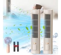 Sherum Cooling Ace 5.0,Serum Cooling Ace,Sherum Coldeez Cooling Ace,Sherum Portable Air Conditioner, Air Conditioning Cooling Fan For Bedroom Office, Quiet, 3 Speeds (2pcsWhite)