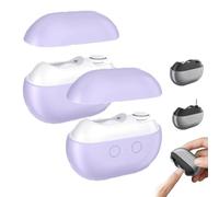 Sherum Easyclip Smart Nail Clipper, Vueeze/Glosrity/Pubyfun 3-in-1 Multi-functional Electric Nail Clipper, Nail Trimmer Polisher With LED Light & Clip Storage For Baby Kids Adults Seniors(Purple,2pcs)