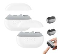 Sherum Easyclip Smart Nail Clipper, Vueeze/Glosrity/Pubyfun 3-in-1 Multi-Functional Electric Nail Clipper, Nail Trimmer Polisher with LED Light & Clip Storage for Baby Kids Adults Seniors(White,2pcs)