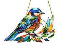 Sherum Spirit Birds, Acrylic Hummingbird Suncatchers Christmas Window Hanging Ornaments, Cute Colored Bird Pendant Christmas Decoration, Hummingbird Sun Catchers Hanging Ornamentsn for Bird Lovers