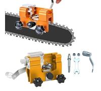 Sherum Universal Chainsaw Sharpener, Hand Crank Chainsaw Sharpening Jig Kit, Chainsaw Sharpener for Chain Saws Electric Saws (Yellow,Small)