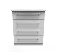 Sherwood Chest of Drawers Grey 4 Drawers 77cm