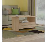 Sherwood Coffee Table Light Oak 1 Shelf 1 Drawer 93cm