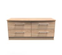 Sherwood Large Chest of Drawers Light Oak 4 Drawers 112cm
