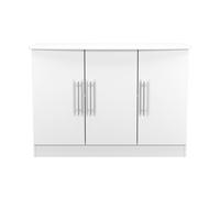 Sherwood Large Cupboard White 3 Doors 112cm